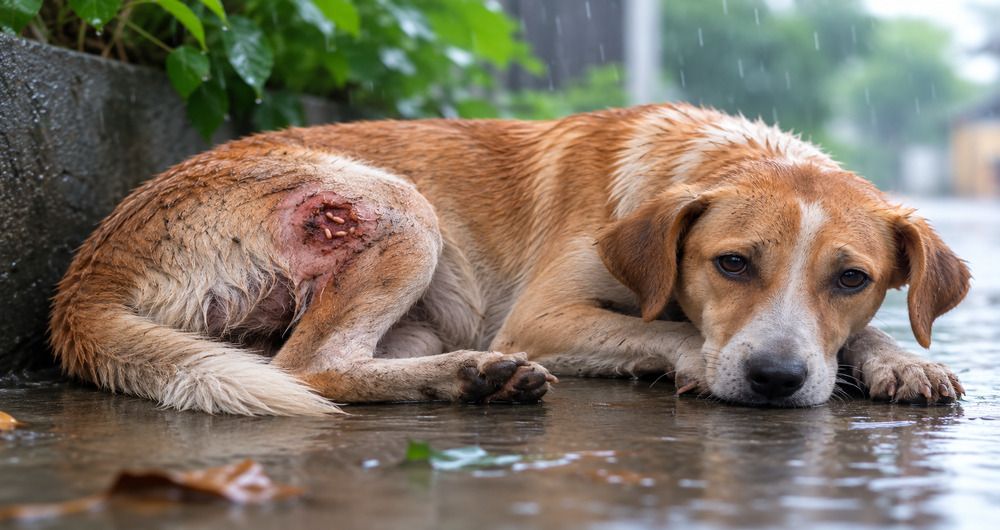 Maggot Wounds in Dogs